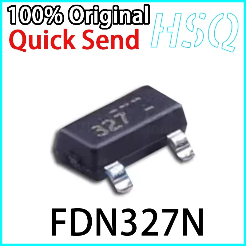 

10PCS Original FDN327N Screen Printed 327 SOT-23 Field-effect Transistor MOSFET Brand New in Stock