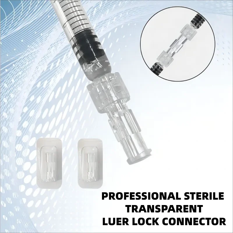 Vendite in fabbrica Connettore accoppiatore siringa a doppia filettatura Femmina Luer Lock Imballaggio individuale sterile Connettore siringa 10-1000 pezzi