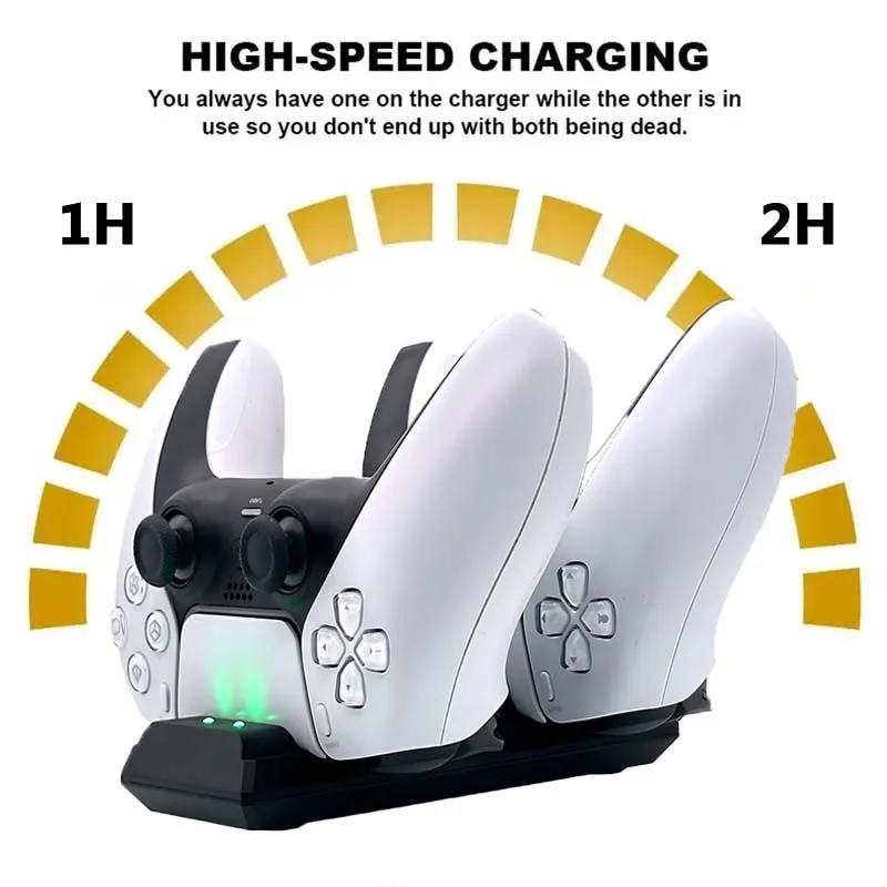 High Speed Charger For PS5 Controller Dual Charging Dock Station for Playstation 5 Wireless Gamepad Game Accessories