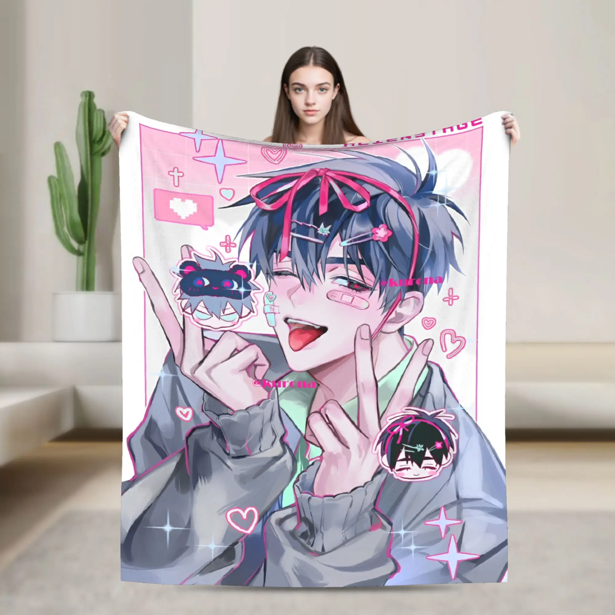 Alien Stage Fleece Blankets Till Ivan Anime Awesome Throw Blankets for  Sofa Bedding Lounge 125*100cm Plush Thin Quilt