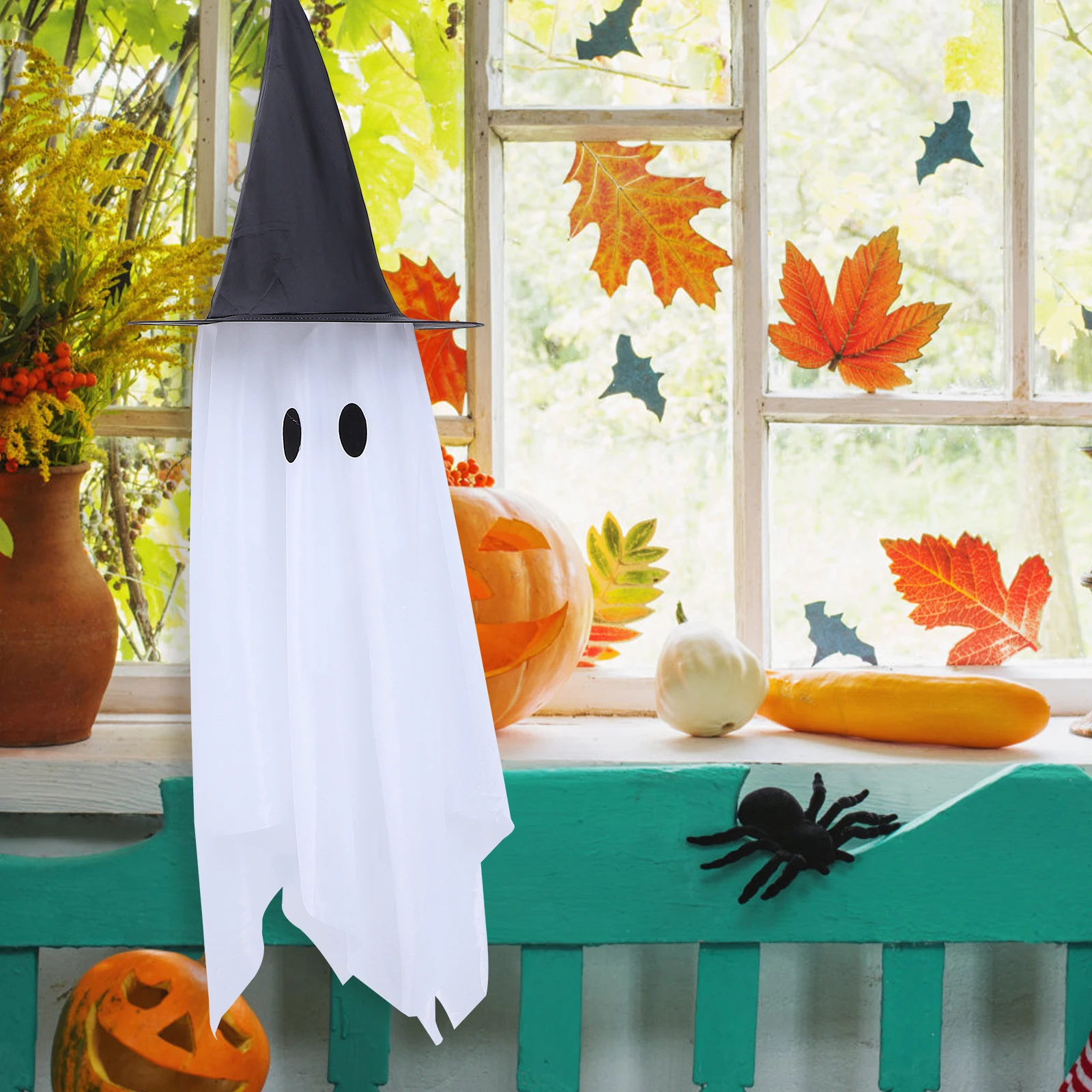 

Creepy Ghost Halloween Decor Outdoor Hanging Creepy Ghost Pendant nament Party Supplies Garden Art Fall Reusable