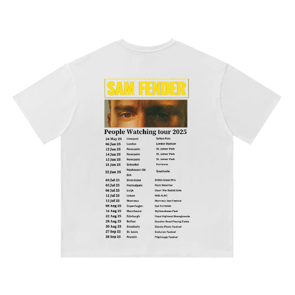 

Sam Fender Cotton T-Shirt Crewneck T shirt Round Neck Short Sleeved Man/Woman Fashion Streetwear