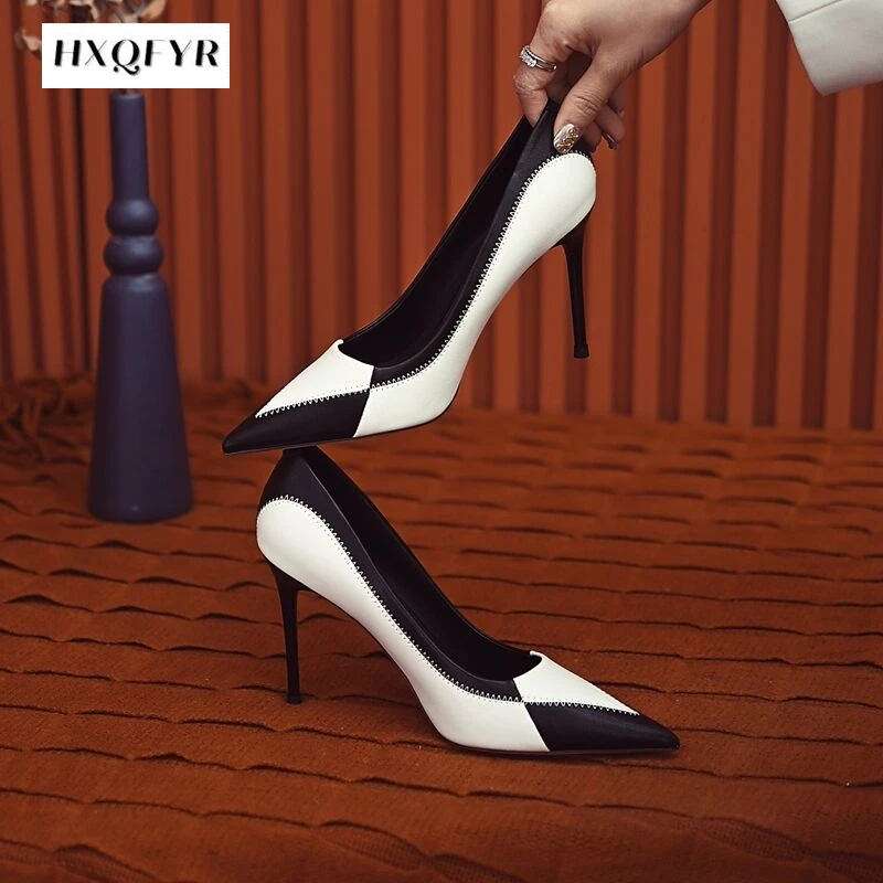 2022 New Pointy Sexy Women Fashion Stiletto Heels Lady Classic Comfort Shallow Mouth Heel Shoes Ladies Dress Shoes Heels Women