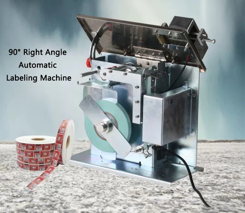 

90° Right Angle Automatic Labeling Machine Label Sticking machine Anti Counterfeiting Anti Tampering Labels Sealing machine