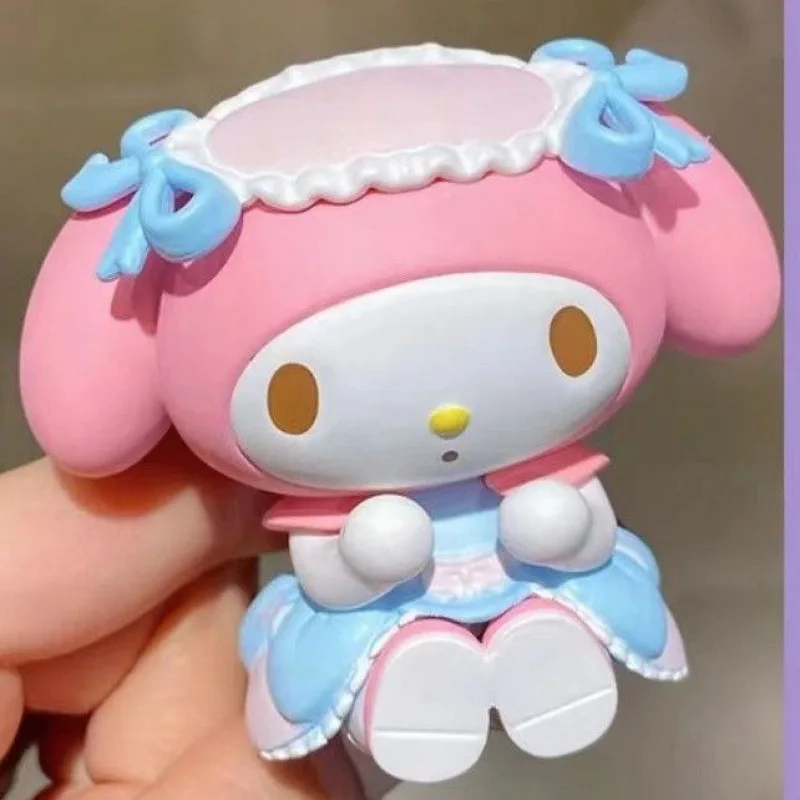 Sanrio ma mélodie thé fête boîte aveugle marée jouer pièce d'affichage mélodie cravate mignon bureau faire cadeau décoration Collection