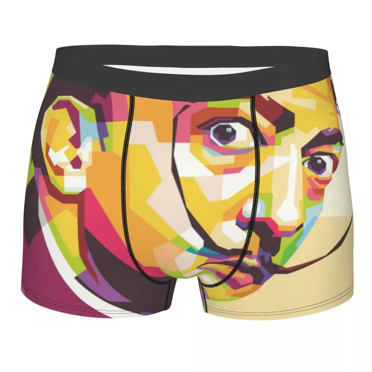 Шорты-боксеры Salvador Dali In Popart на заказ для Homme, нижнее белье испанского художника с 3D принтом, мягкие трусы Шорты-боксеры Salvador Dali In Popart на заказ для Homme, нижнее белье испанского художника с 3D принтом, мягкие трусы