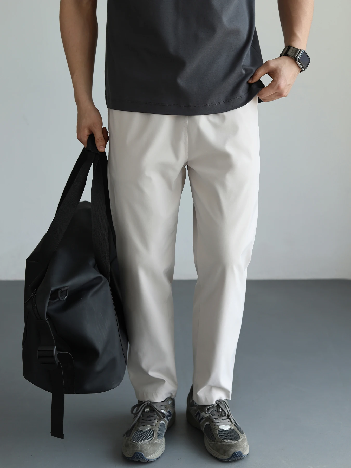 

Solotex Zero Prure Fabric Men's Casual Pants Straight Leg Qui Dry Lightweight Summer Faion Urban Sle Polyester Fiber