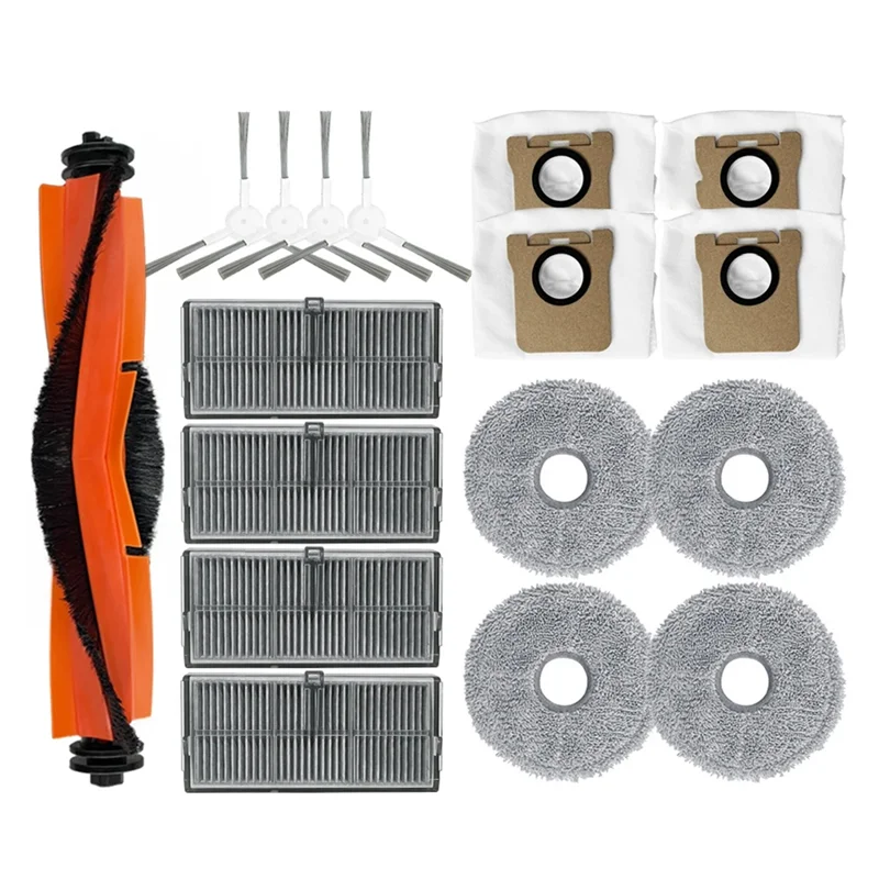 A94E-accesorios para Xiaomi Mijia M30s, repuesto de Cepillo Lateral principal, filtro HEPA, almohadillas de fregona, bolsas de polvo, piezas de repuesto
