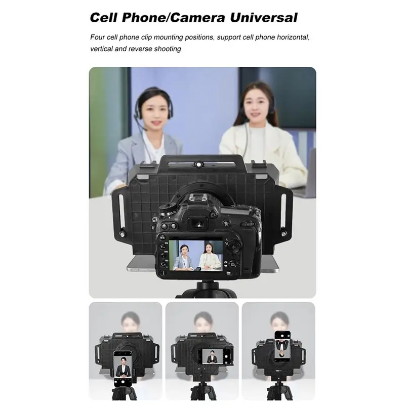 T16 Teleprompter For Smartphone And Camera Bluetooth Portable Teleprompter For Live Streaming Recording Video
