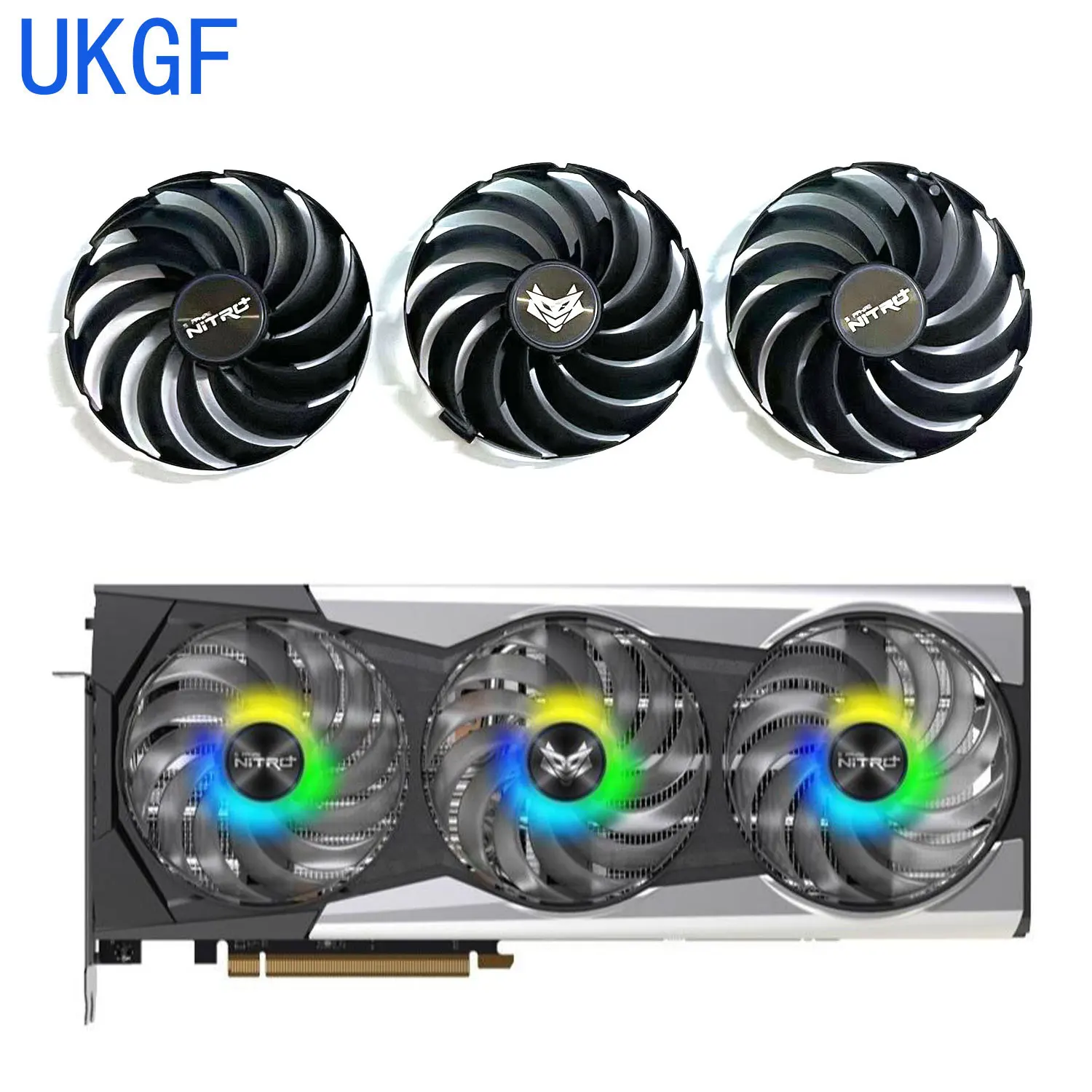 

New DIY fan 95MM 6PIN DC10U12D9-C RX6900 XT GPU fan for Sapphire NITRO+ AMD Radeon RX 6900 XT SE graphics card cooling