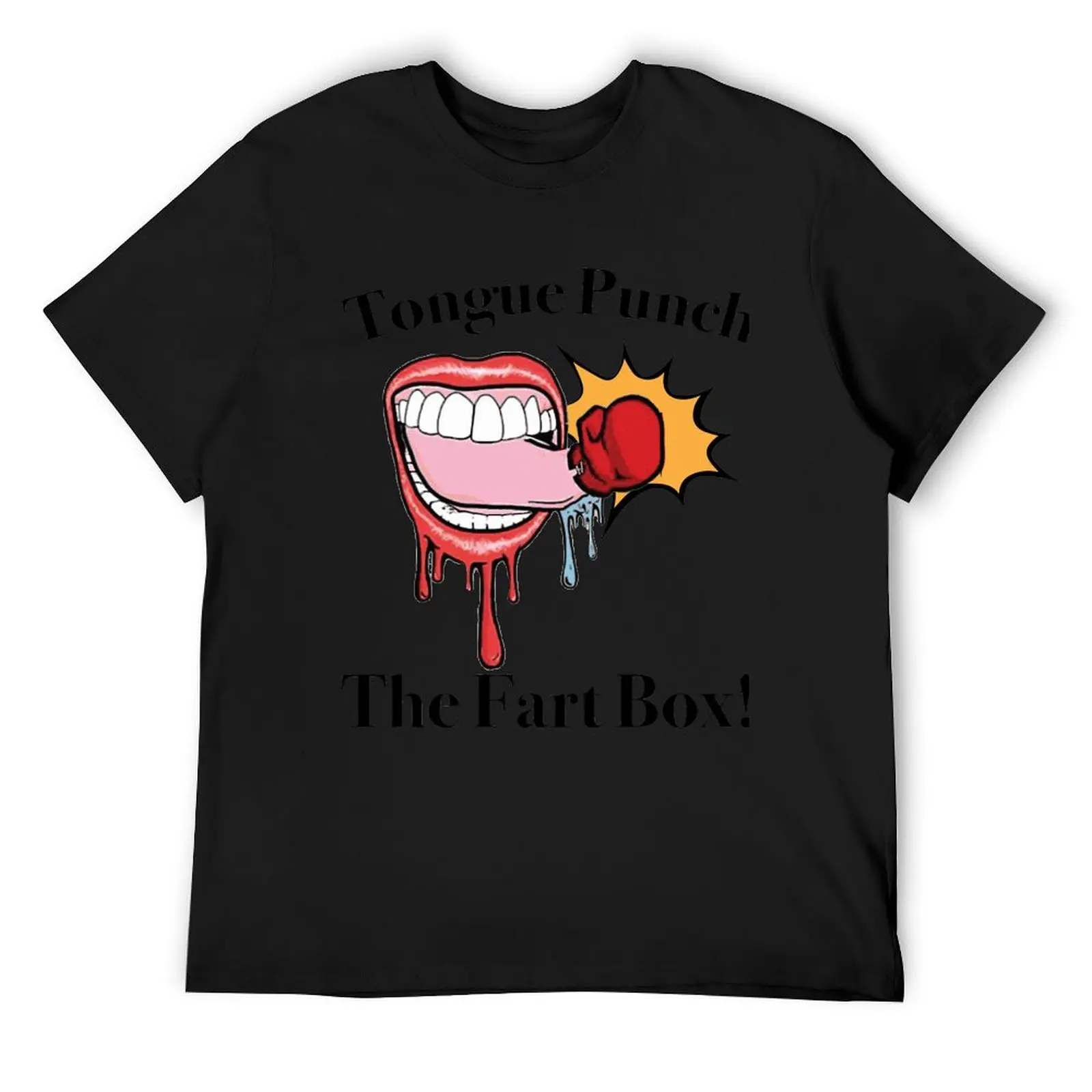 Tongue Punch The Fart Box T-Shirt blanks oversized graphic tee men t shirt