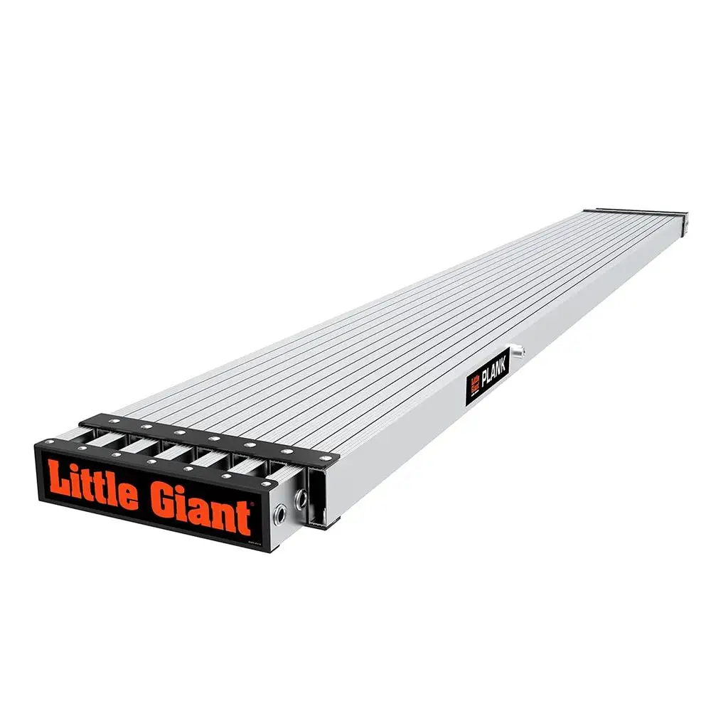 Telescoping Aluminum Ladder Plank Accessory Slip-Resistant Lightweight 500 lbs. Capacity Wide-Platform Safety Locks Compact