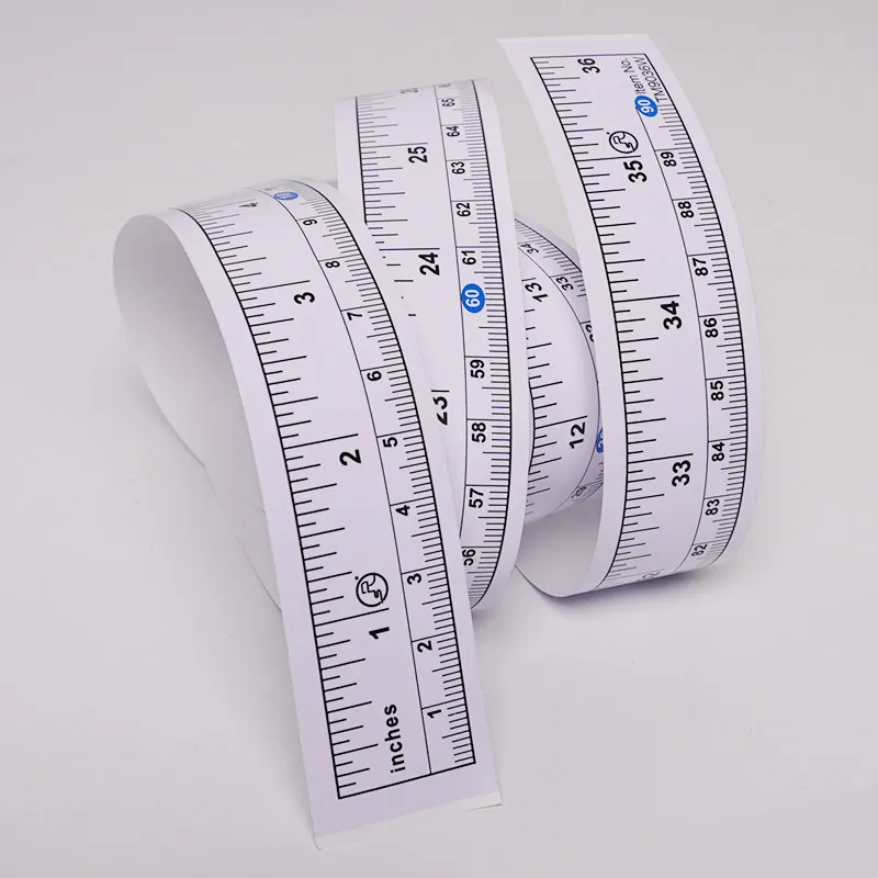 Self Adhesive Sewing Machine Table Ruler, CM & Inch Dual Scale Waterproof Oilproof Sticker Measuring Scale