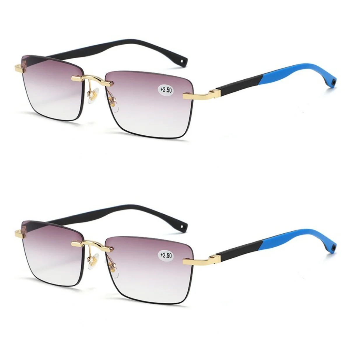 

2PCS Men Women Fashion Reading Sunglasses Presbyopia Far-sighted Eyeglasses With Diopters Unisex +1.0+1.5+2.0+2.5+3.0