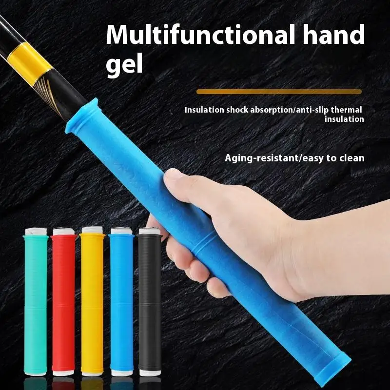 Practical Fishing Rod Cover with Soft Anti-Slip Grip, Elastic Rod Handle Protector, Essential Fishing Tool