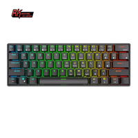 RK61 Tri-Mode Wireless Mechanical Keyboard 2.4G Bluetooth USB Wired Gaming Keyboard 61 Keys Hot Swappable RGB Backlight Keypads