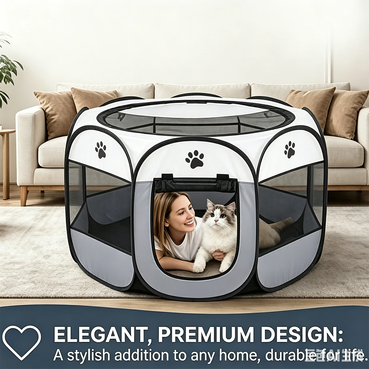Foldable Delivery Room Cat Whe - огляд і ціна Home Security Fence