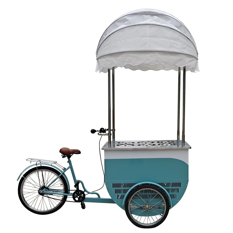 Italian Ice Cream Cart Popsicle Ice Cream Cart 3 Wheels Ice Cream Cart Bicycle Food Bike Price