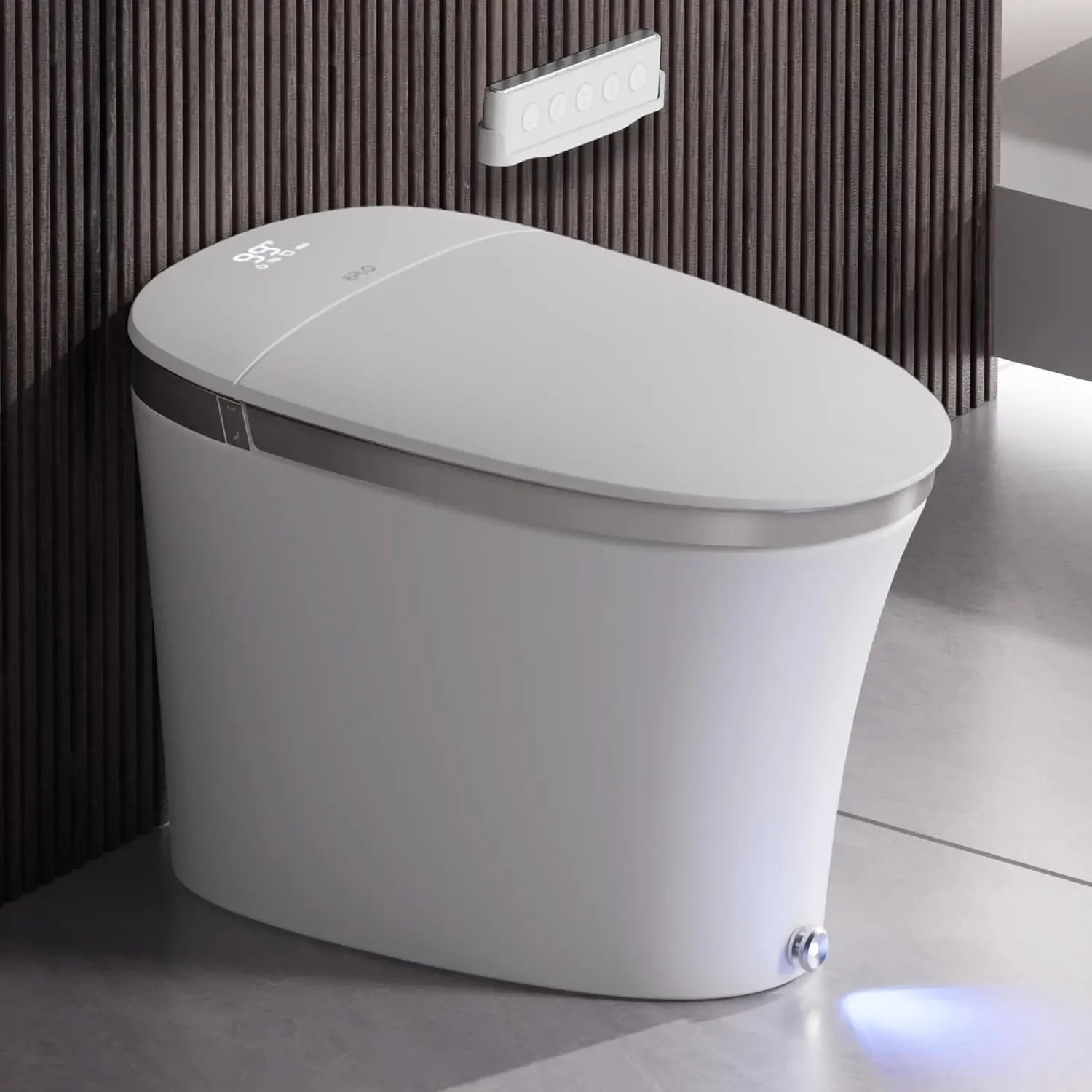 Smart Toilet Built in Tank Auto Open Bidet with Foam Shield - iX7 PRO | Elongated Heated Seat,Booster Pump-Assisted 1000g MaP Au