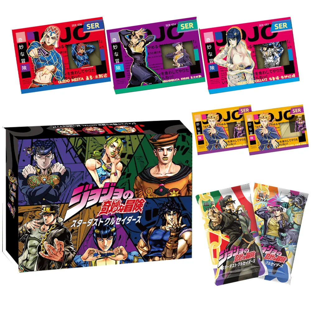 

NEW Japanese Anime JoJo Bizarre Adventure Character Collection rare Cards box Game collectibles forAnd children's birthday gift