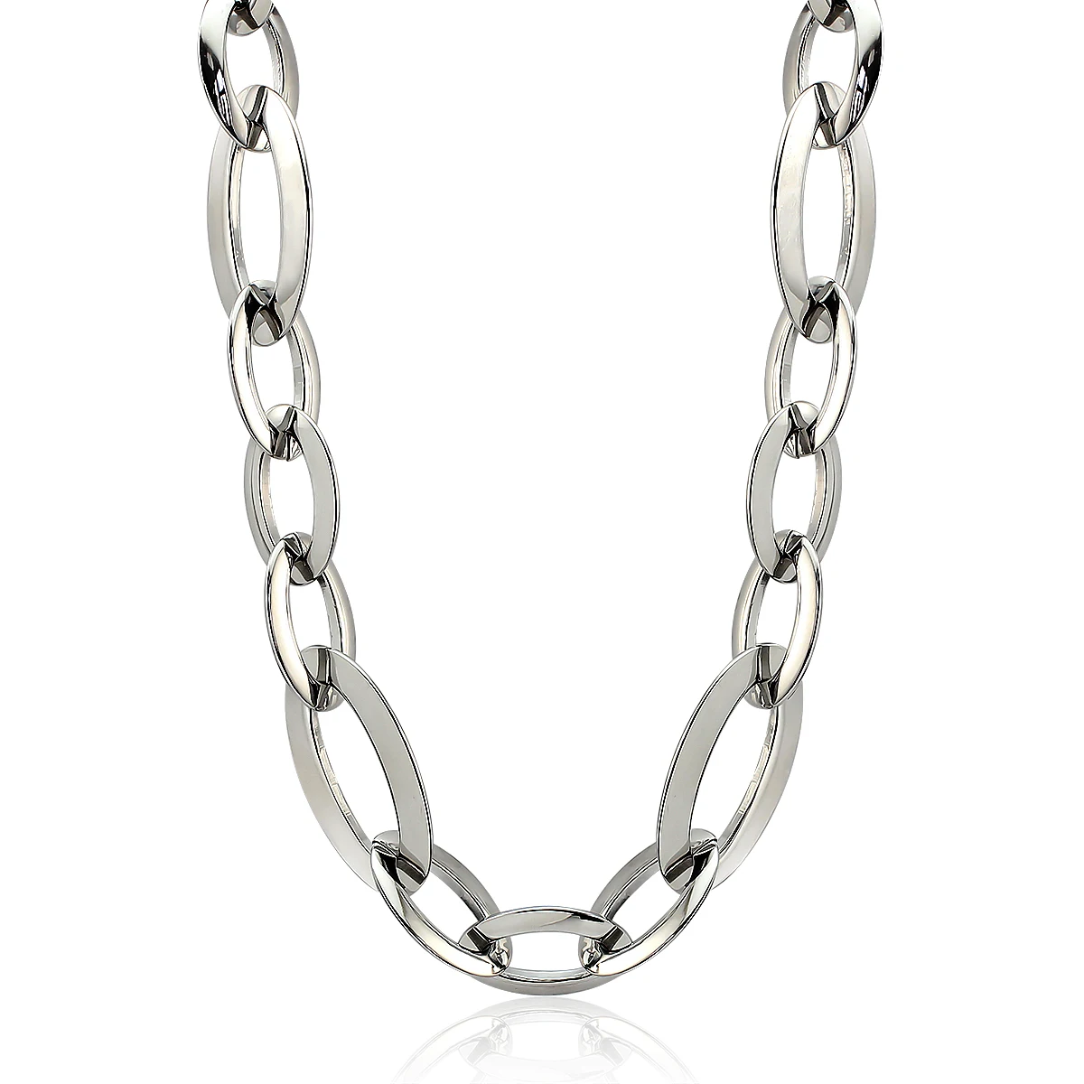 15mm Handmade Stainless Steel Oval Link Chain Necklace for Men's Jewelry Making DIY Craft Gift Never Fade