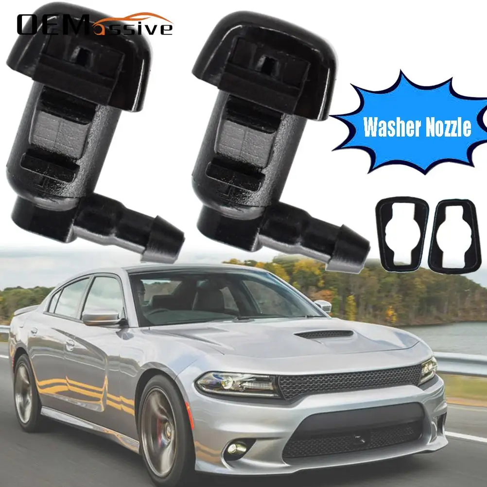 For Dodge Challenger Charger Chrysler 300 2011 2012 2013 2014 2015 2016 2017 2018 Wiper Washer Spray Nozzle Jet OE# 5182327AA