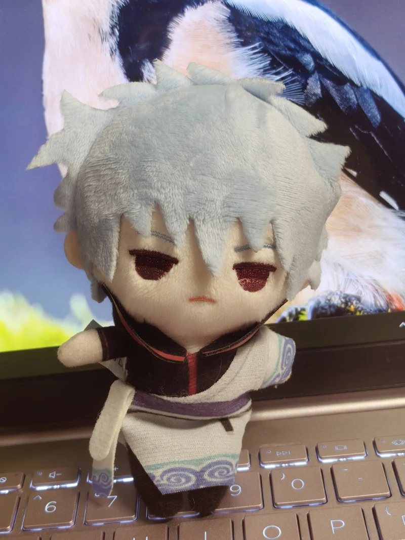 Anime Gintama Sakata Gintoki Shimura Shinpachi Kagura Hijikata Tou Shirou Okita Sougo Plush Doll Pendant Toys Mascot Fans Gift