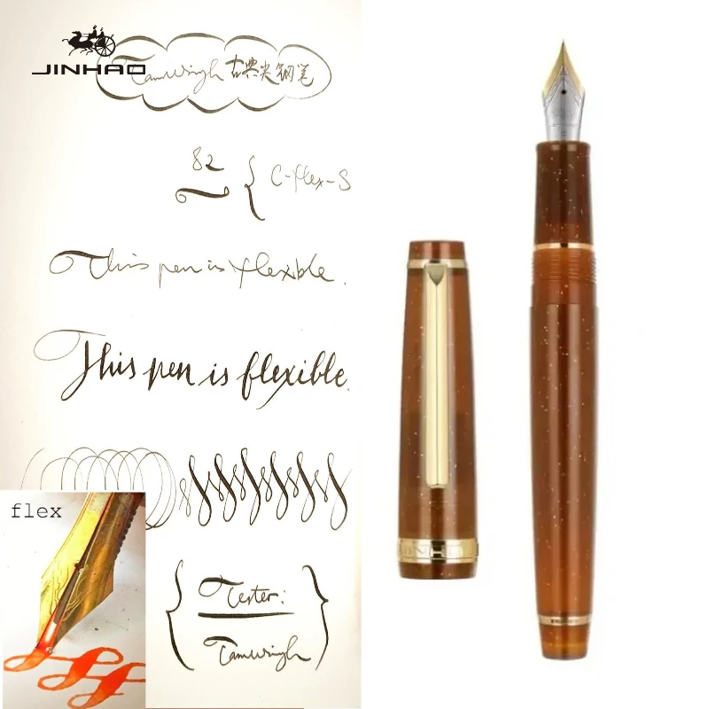 pluma-estilografica-jinhao-82-con-punta-flexible-suave-y-flexible-para-bocetos-florales-caligrafia-papeleria-oficina-y-material-escolar