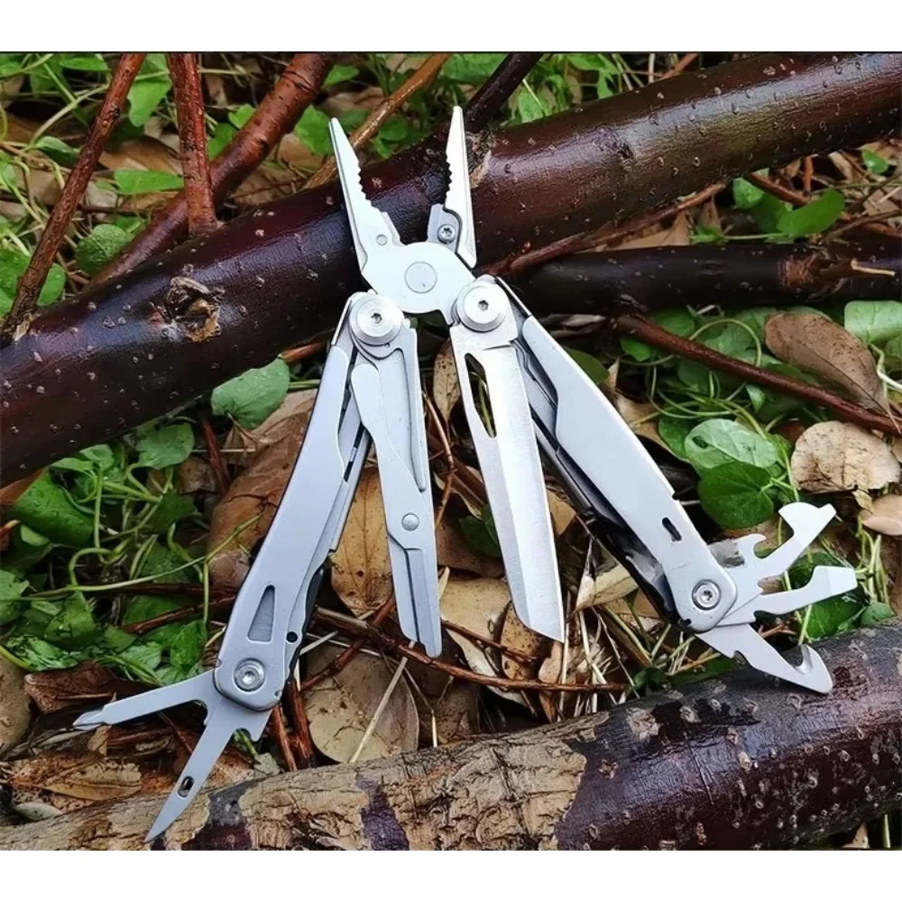 1Set Folding Multipurpose Knife Black/Sliver Multifunctional Pliers Multi-tool Portable Pocket Knife Mini EDC KNIFE TOOL