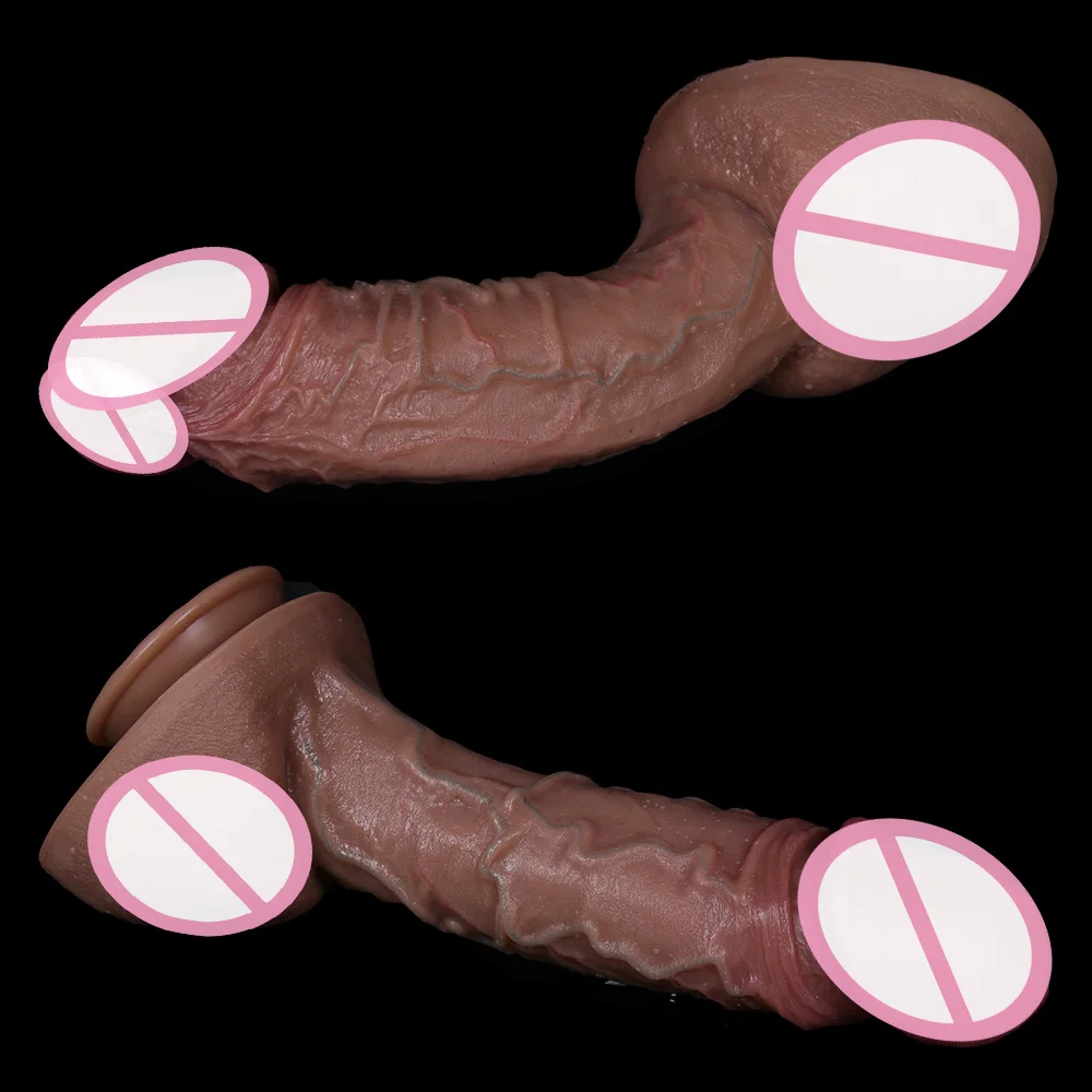 Realistic Veins Dildo Soft Sexy Huge Penis Female Masturbator Silicone Suction Cup Dildos for Women Big Dick Anal Adult Products