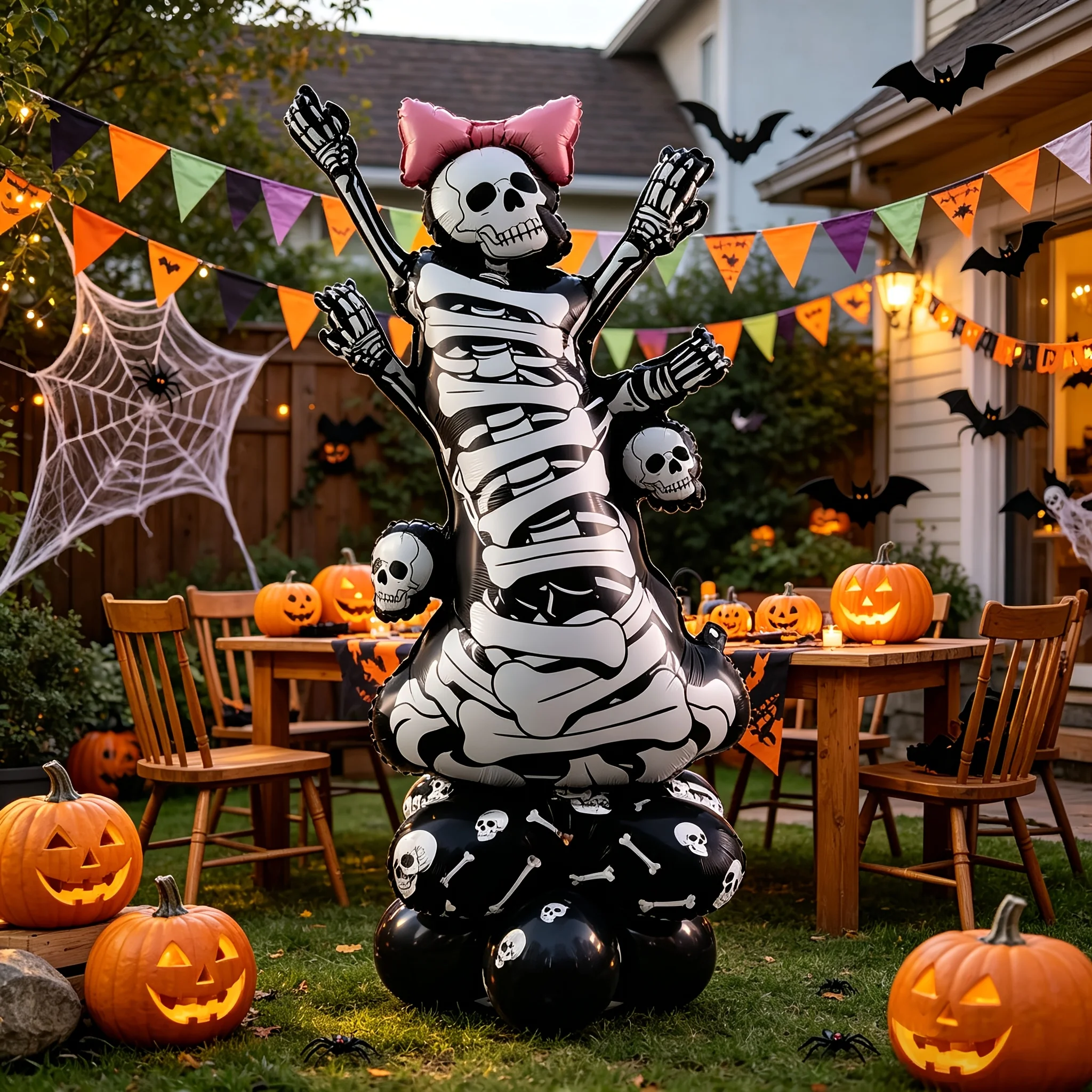 Photography Website - 1 buah Balon Foil Tengkorak Berdiri