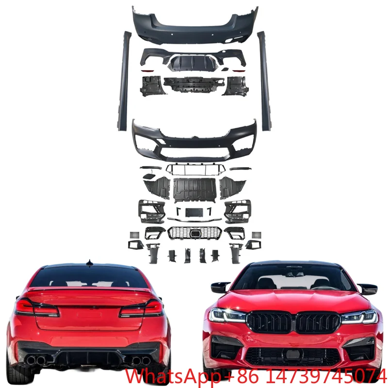 2021+ G30 LCI 5 Series Body Kit, Narrow M5 Style Front Rear Bumper Facelift Modification Parts