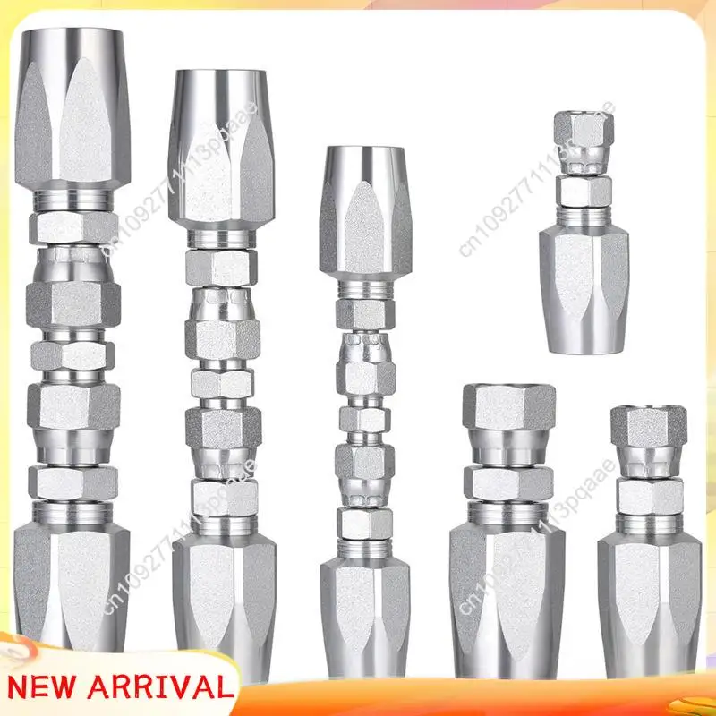 

N84R 3 шт. комплект для ремонта поля гидравлического шланга, 1/4 дюйма, 3/8 дюйма, 1/2 дюйма и небольшие запасные части, многоразовые фитинги для гидравлического ремонта