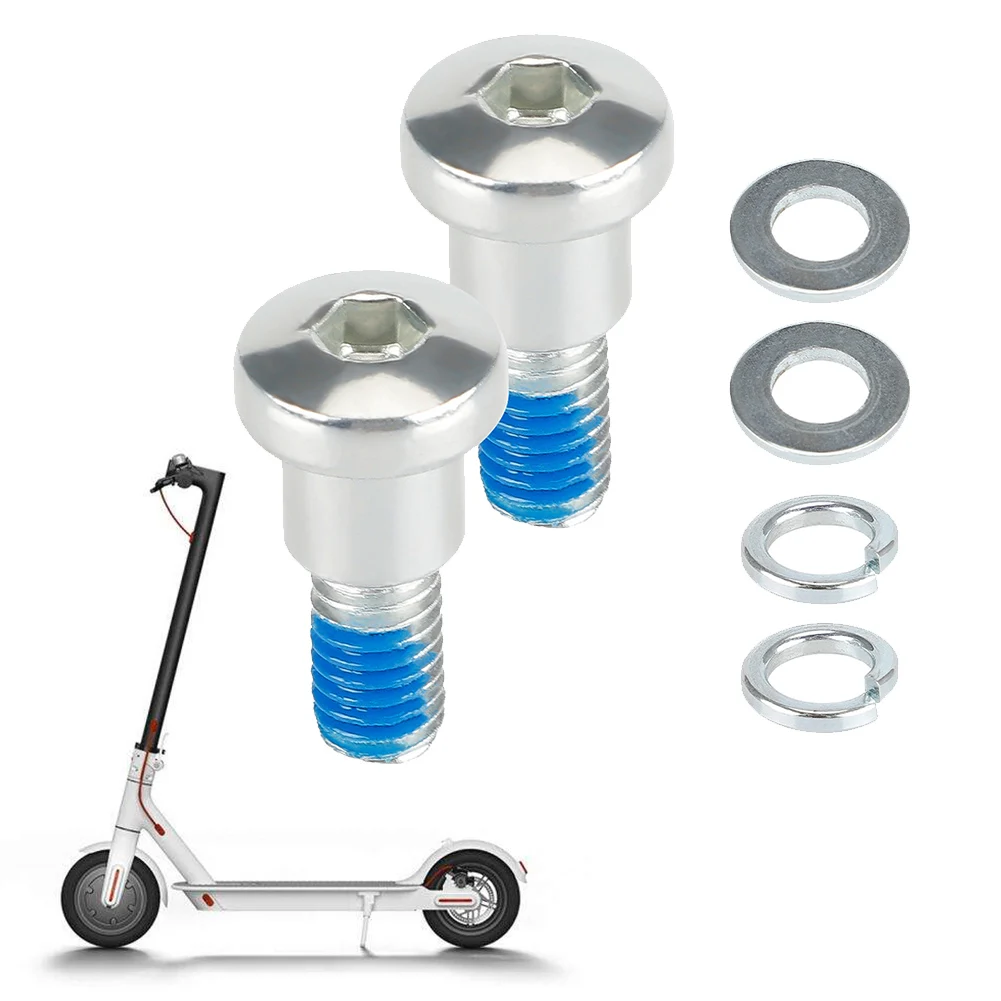 2 Pcs Electric Scooter Rear Wheel Fixed Bolt Metal Fixed Installation Screws Set For Xiaomi For M365/Pro Scooter Accessories