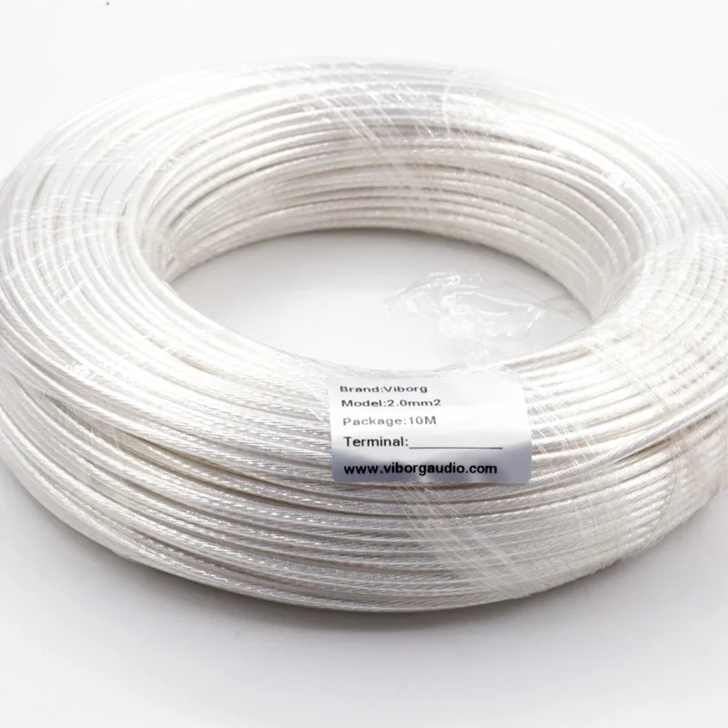 Headphone Cable 10M Hifi Wire OCC Copper Silver Plated Stranded Wire 2.0mm Square  for Earphone Wire