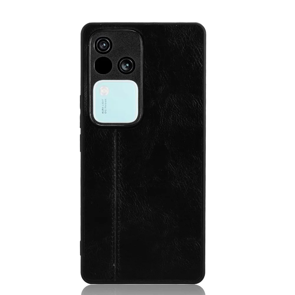 حافظة لهاتف Vivo S18 5G فاخرة من جلد العجل PU خطوط جلدية غطاء خلفي صلب لهاتف Vivo S18 Pro S 18