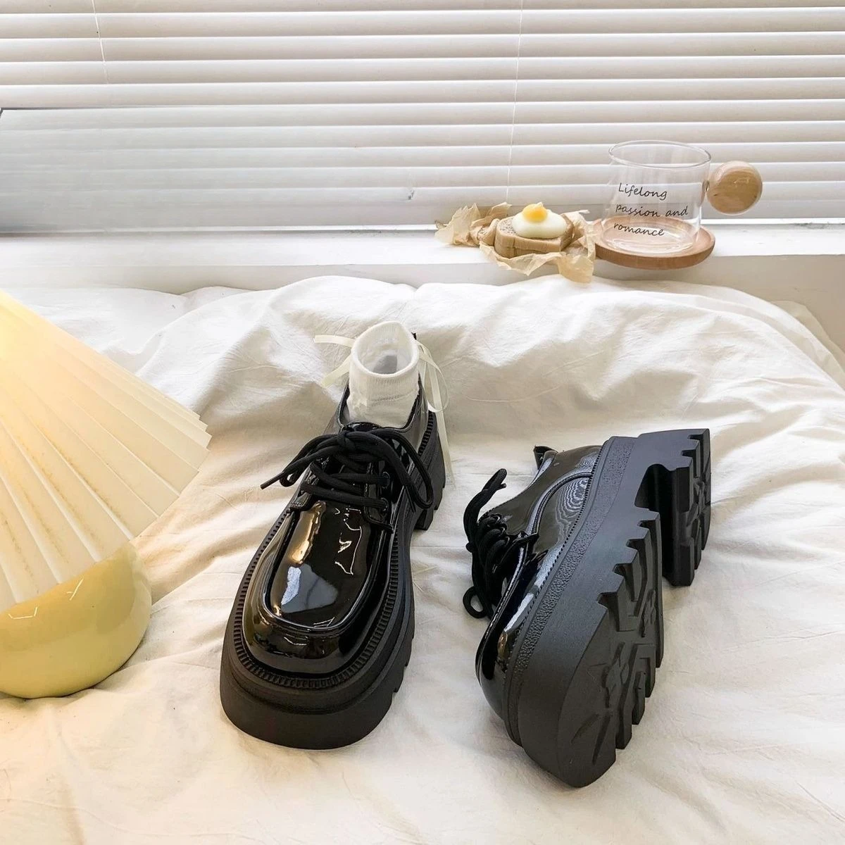 French Vintage School Style Loafers for Women Platform Thick Sole Leather Shoes British Fashion Autumn 2026 New