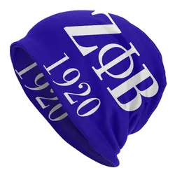 Zeta Phi Beta Sorority Logo Beanie Cap Winter Bonnet Femme Knitting Hats Hip Hop Outdoor Greek Letter 1920 Skullies berretti cappelli