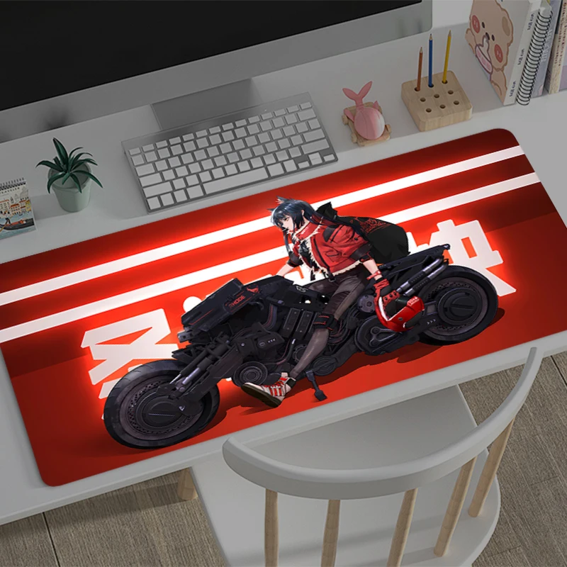 Mouse Pad Large Arknights Computer Office Game Table Mats Rubber Anti-slip Gaming Keyboard coaster Long Desk Pads game Mousepad