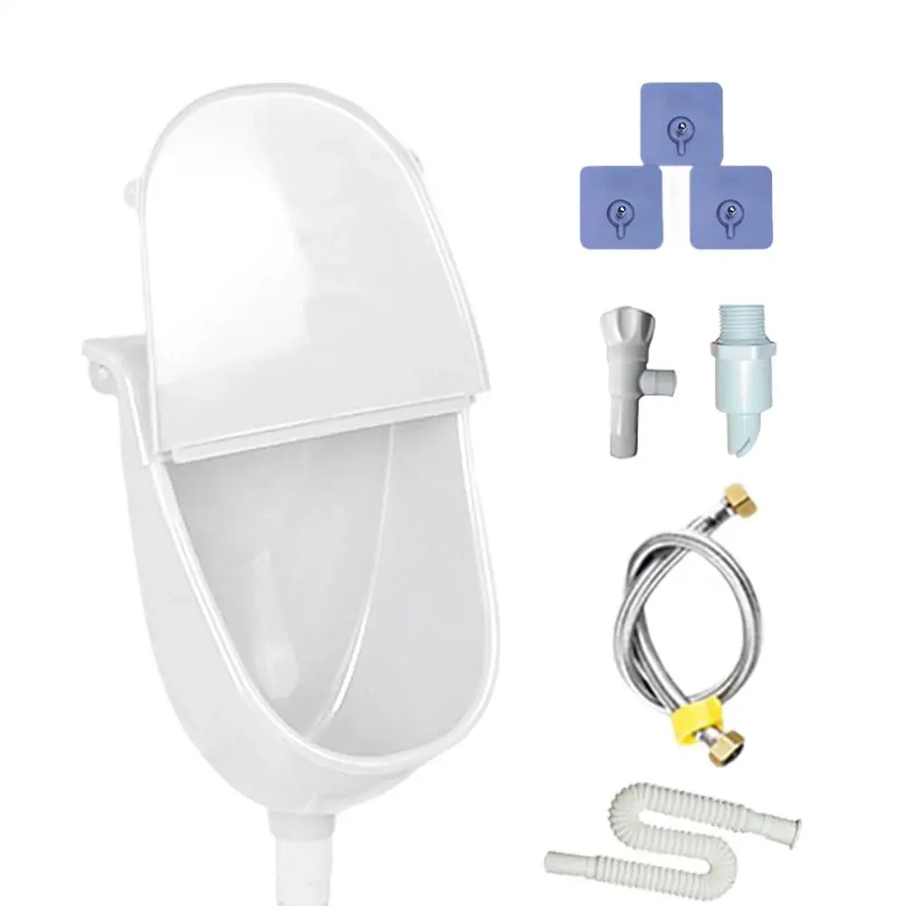 Muur Urinoir Urine Separator PP Wandmontage Wc Geurloos Urine Separator met Deksel voor Thuis Camper Jongen Mannen Dorm Tuin