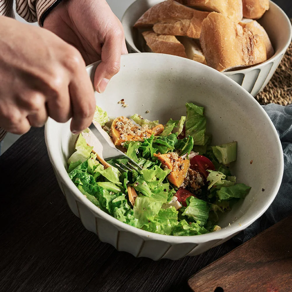 

1Pcs Japanese Noodle Bowl High Quality Food Serving Bowl Multiuse Soup Rice Salad Kitchen Tableware Noodle Bowls