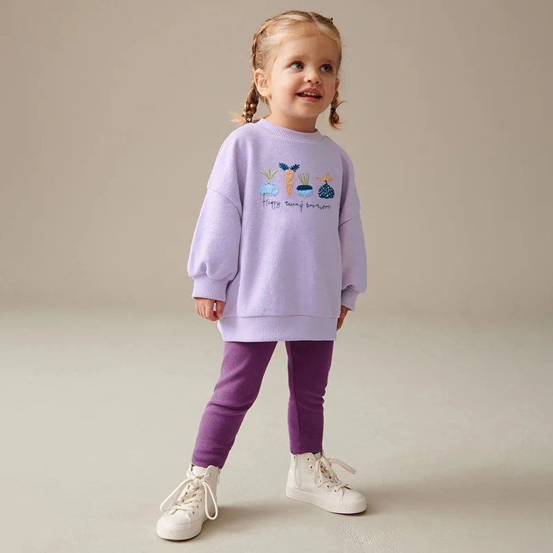 

Long Sleeve Cute Girls' Set Autumn New Sweatshirt Set Casual Children's Clothing