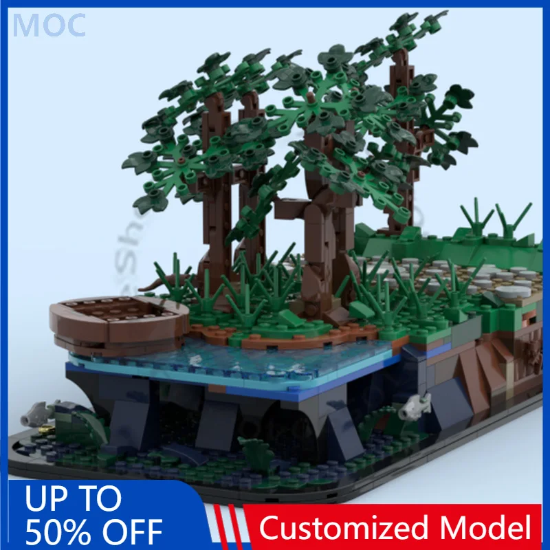 

737 PCS City Engineering Isildur Falls Upgrade MOC Customize Modular Building Block Brick Creative DIY Boys Toy Christmas Gift