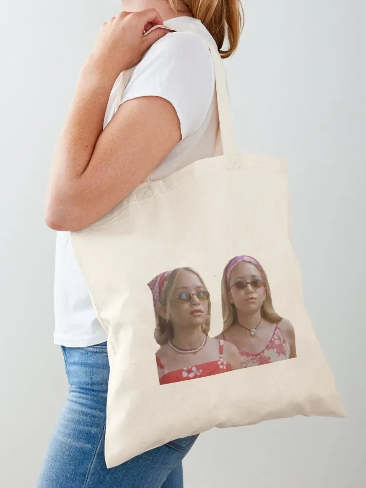 Mary Kate & Ashley Olsen Twins Tote Bag tote bag custom bags luxury women Women's shopper Women's beach bags