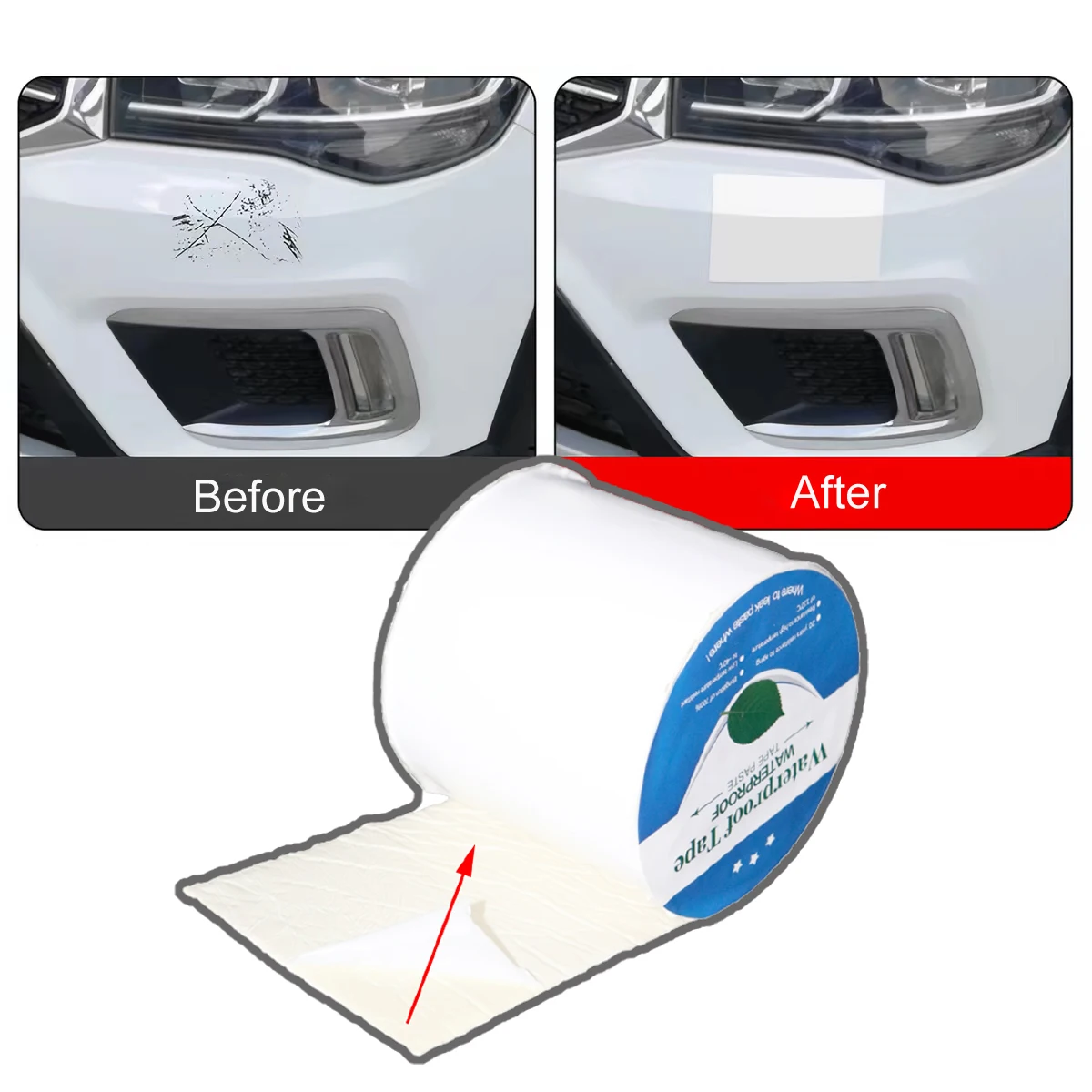 5M Waterproof Tape Self-adhesive Butyl Sealant Tape Roof Repair Adhesive Sealant High And Low-temperature Resistance Spare Parts