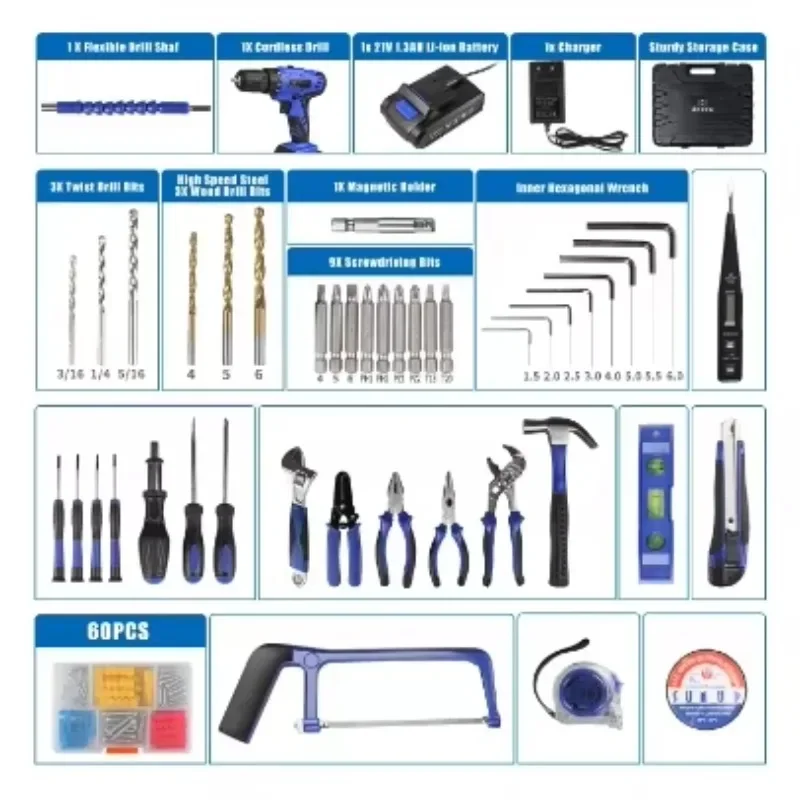 

Precision Electric Power Mobile Phone Screwdriver Industrial Home Hardware Power Tool Cordless Drill Set Battery Impact Drill