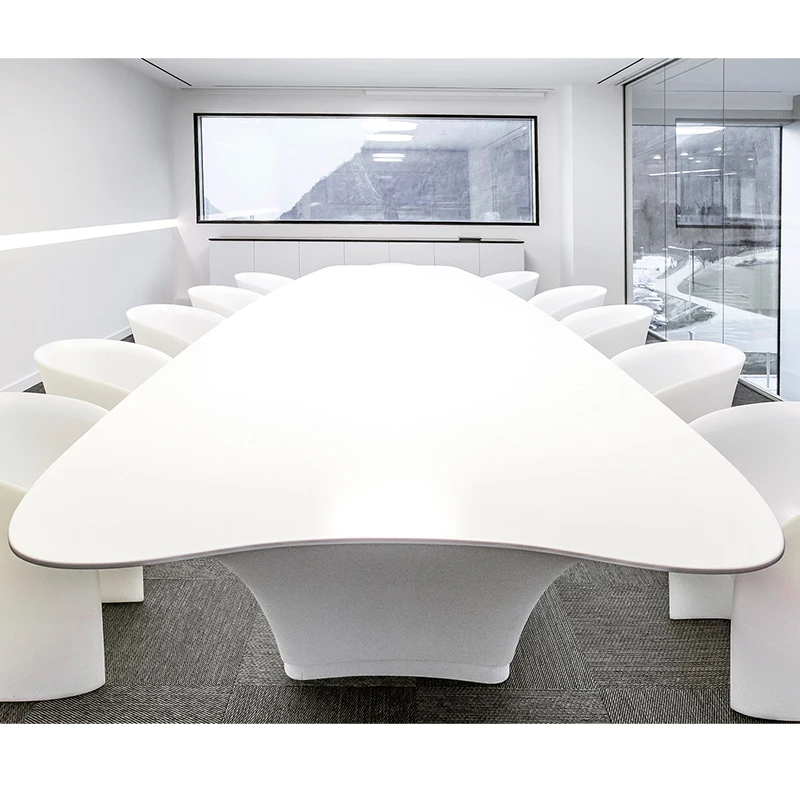 10 Seat Conference Table White Unique Conference Table Bespoke Office Meeting Room Table Desk