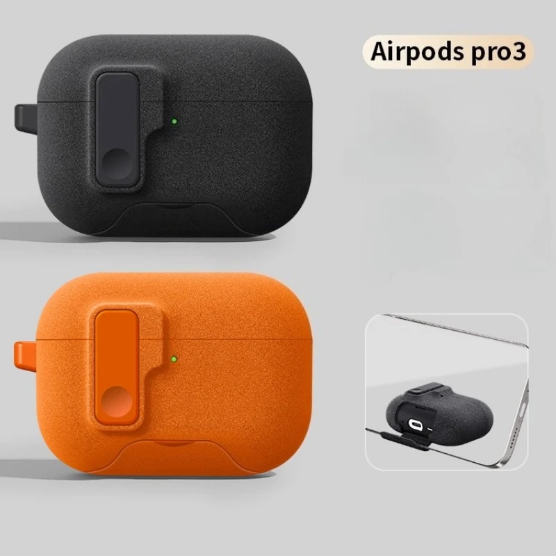 Voor AirPods Pro 3 Case met Veilig Slot Voor AirPods Pro 2 3 2 Generatie Case Beschermhoes met Telefoon Stand voor AirPods 4