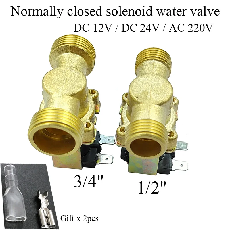 Electric Water Solenoid Valve DC 12V/24V & AC220V 1/2