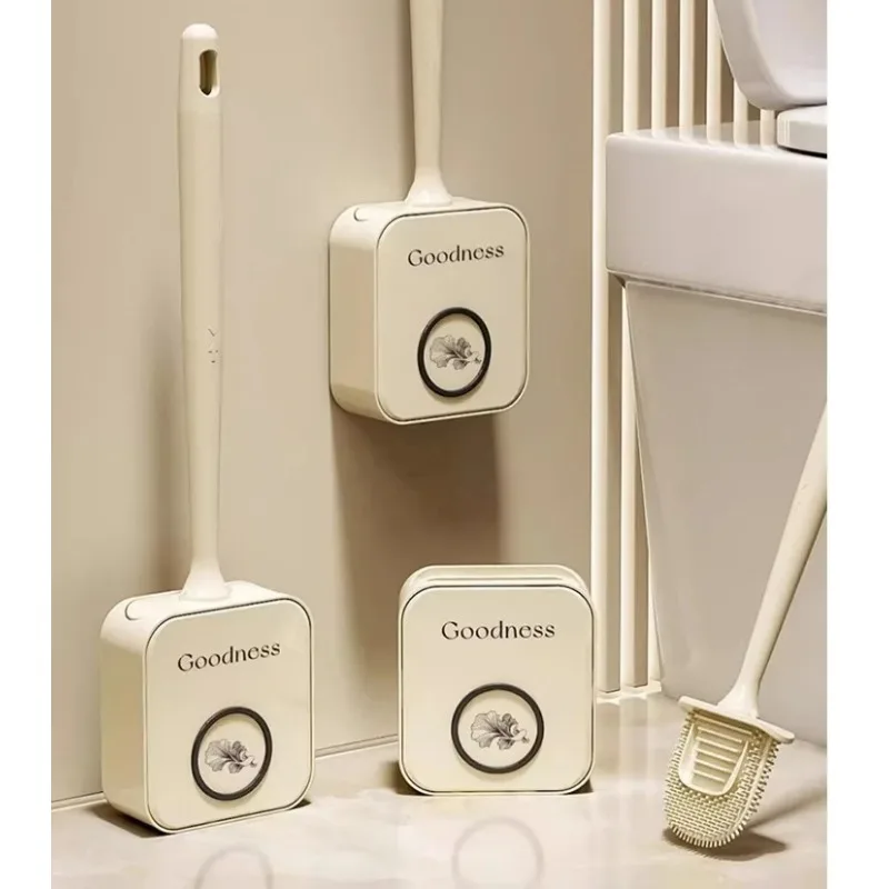 

Toilet Brush Wall Hanging Long Handle No Dead Angles Household Batoom Cleaning Tools Durable Powerful Stain Removal Tools